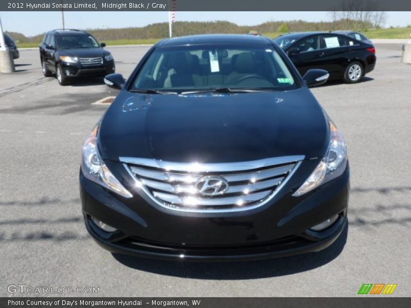 Midnight Black / Gray 2012 Hyundai Sonata Limited