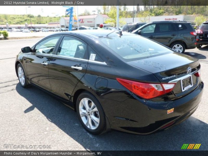 Midnight Black / Gray 2012 Hyundai Sonata Limited