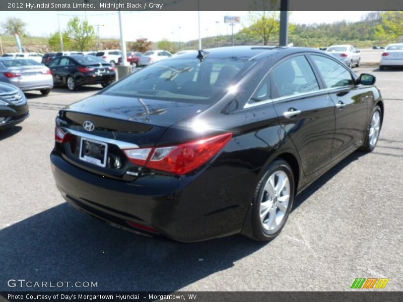 Midnight Black / Gray 2012 Hyundai Sonata Limited