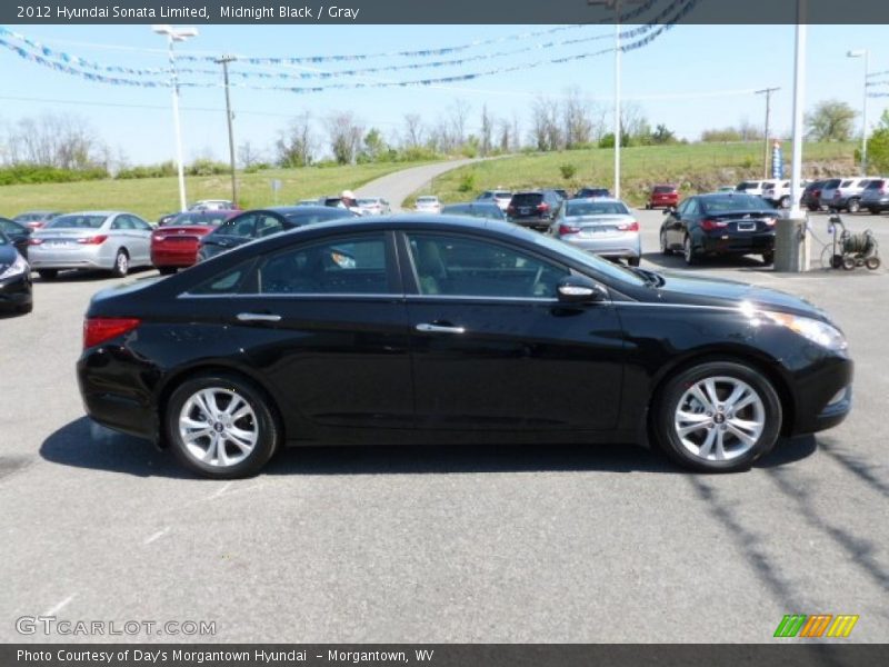 Midnight Black / Gray 2012 Hyundai Sonata Limited