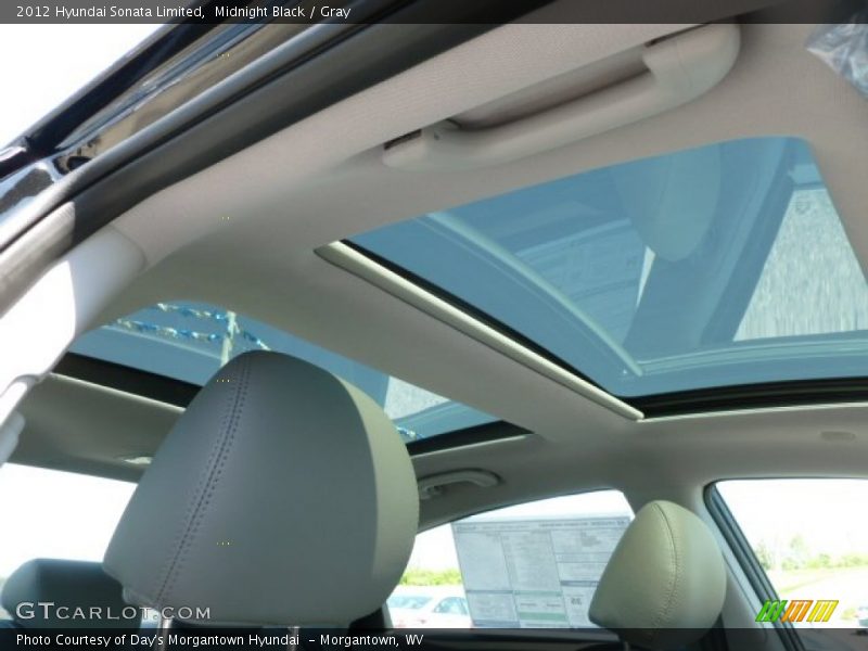 Midnight Black / Gray 2012 Hyundai Sonata Limited