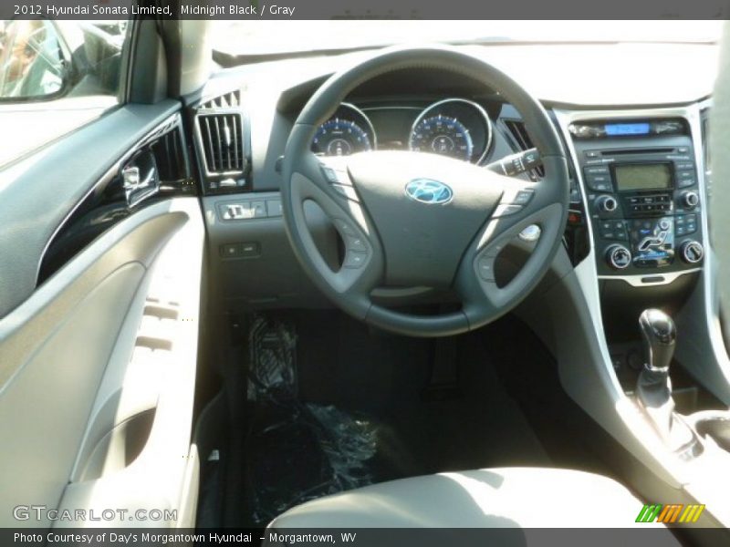 Midnight Black / Gray 2012 Hyundai Sonata Limited