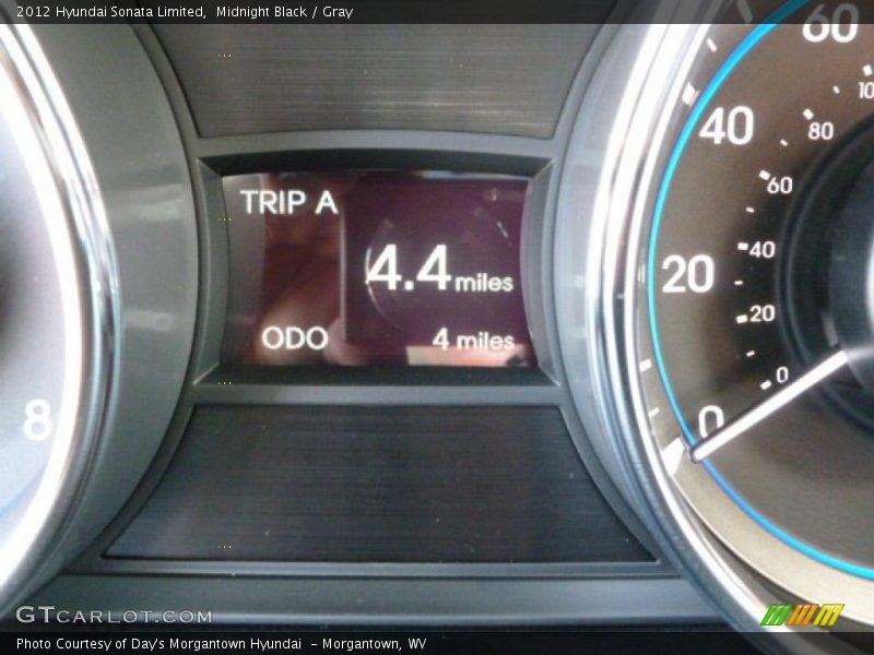 Midnight Black / Gray 2012 Hyundai Sonata Limited