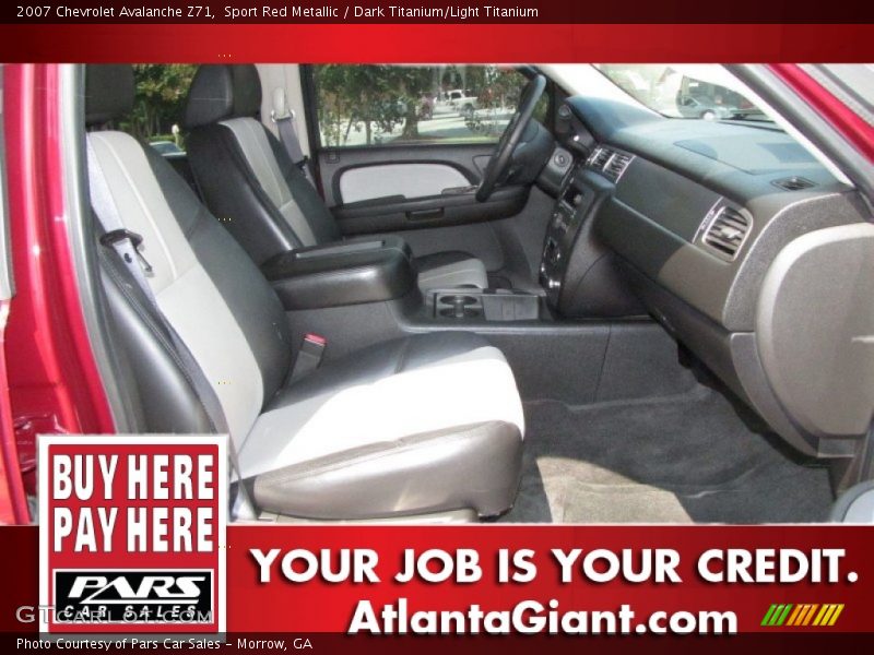 Sport Red Metallic / Dark Titanium/Light Titanium 2007 Chevrolet Avalanche Z71