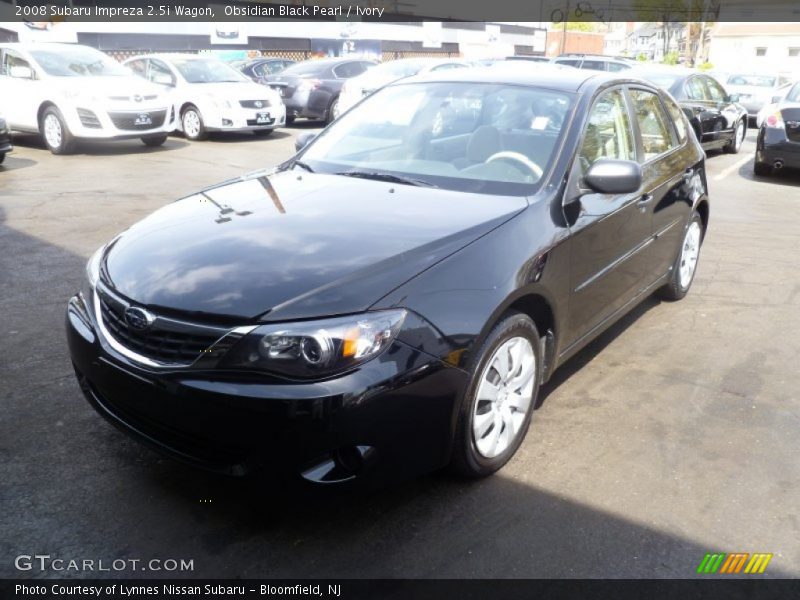 Obsidian Black Pearl / Ivory 2008 Subaru Impreza 2.5i Wagon