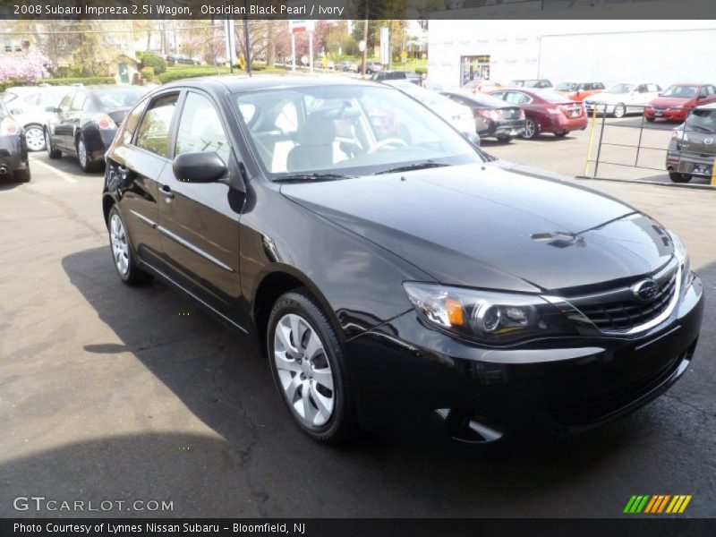 Obsidian Black Pearl / Ivory 2008 Subaru Impreza 2.5i Wagon