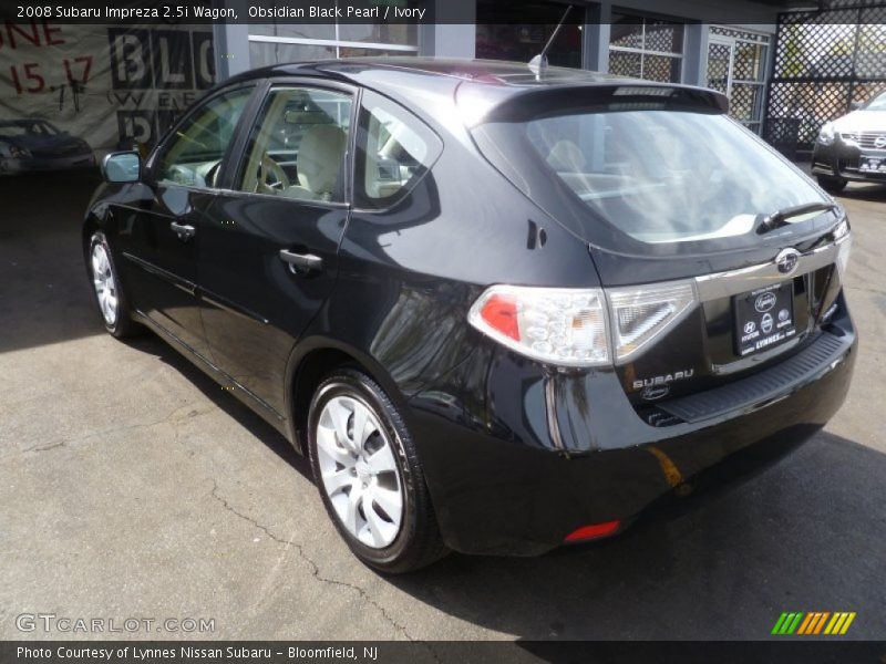 Obsidian Black Pearl / Ivory 2008 Subaru Impreza 2.5i Wagon