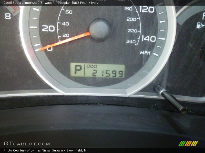 Obsidian Black Pearl / Ivory 2008 Subaru Impreza 2.5i Wagon