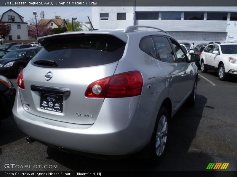 Silver Ice Metallic / Gray 2011 Nissan Rogue SL AWD