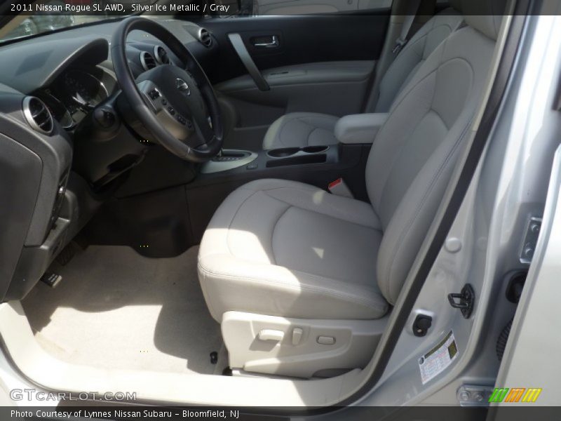 Silver Ice Metallic / Gray 2011 Nissan Rogue SL AWD