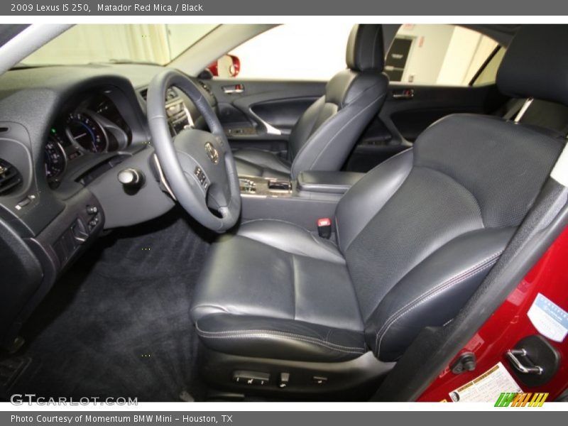 Matador Red Mica / Black 2009 Lexus IS 250