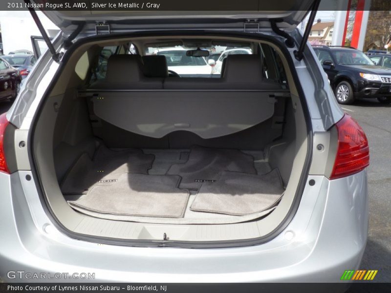 Silver Ice Metallic / Gray 2011 Nissan Rogue SL AWD