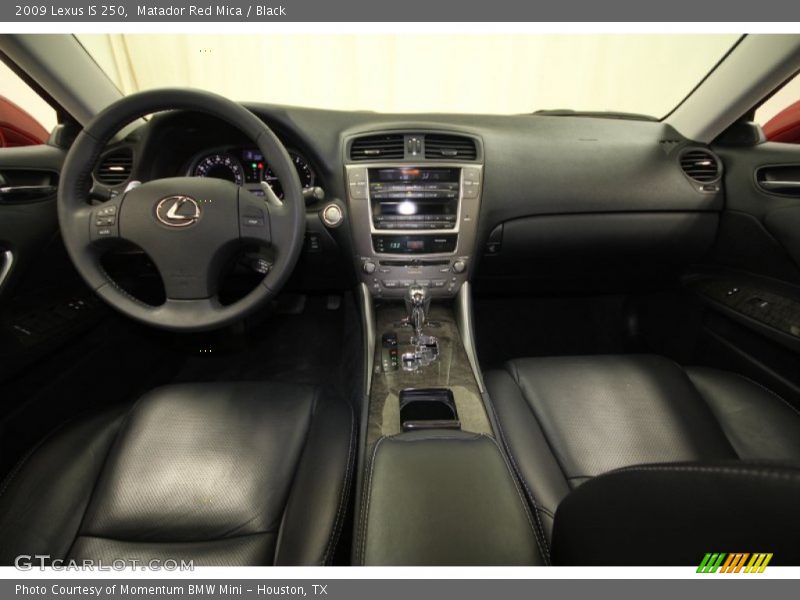 Matador Red Mica / Black 2009 Lexus IS 250