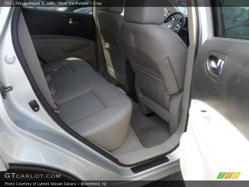 Silver Ice Metallic / Gray 2011 Nissan Rogue SL AWD