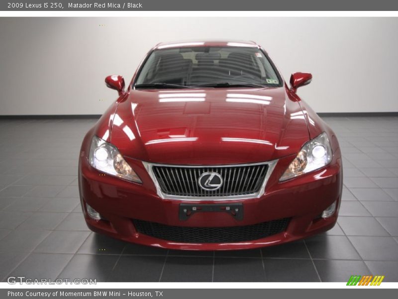 Matador Red Mica / Black 2009 Lexus IS 250