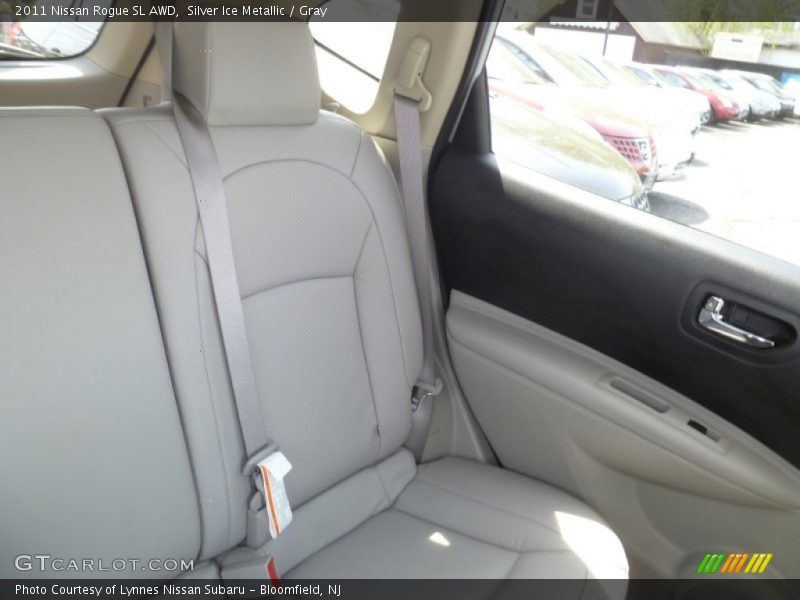 Silver Ice Metallic / Gray 2011 Nissan Rogue SL AWD