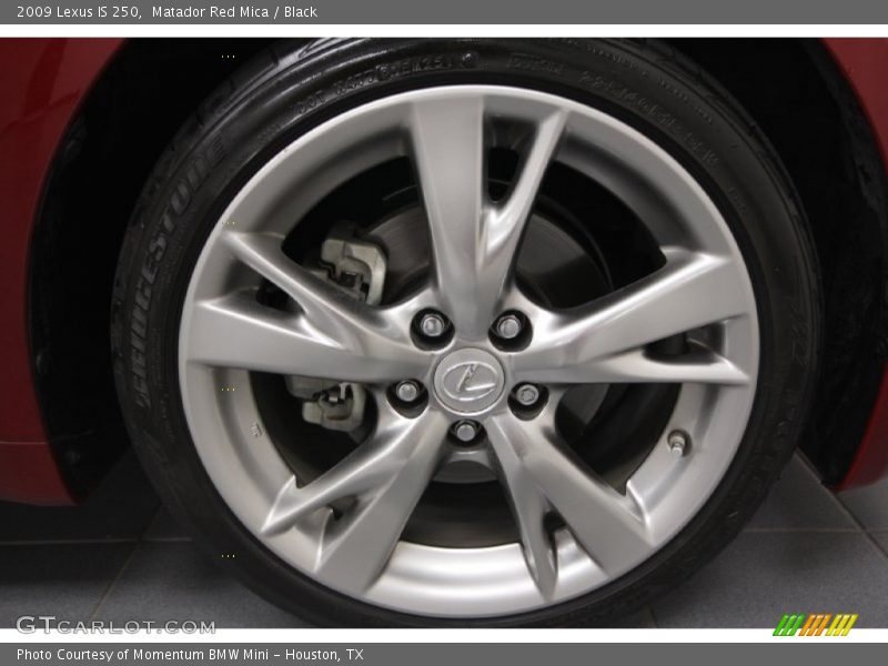 Matador Red Mica / Black 2009 Lexus IS 250