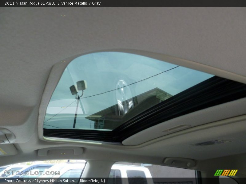 Silver Ice Metallic / Gray 2011 Nissan Rogue SL AWD