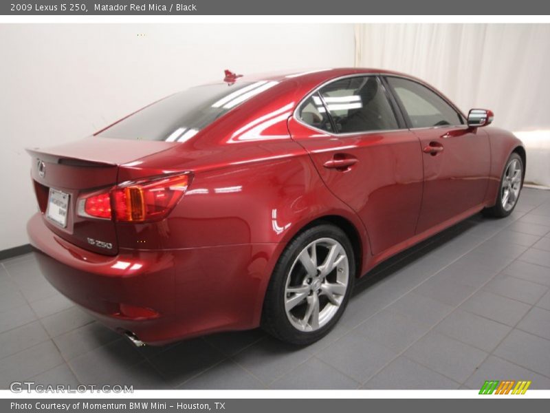 Matador Red Mica / Black 2009 Lexus IS 250