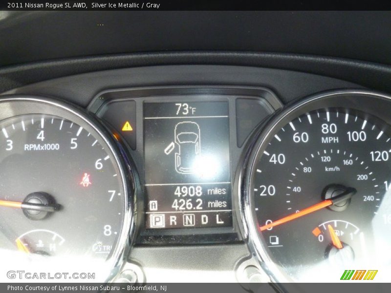 Silver Ice Metallic / Gray 2011 Nissan Rogue SL AWD