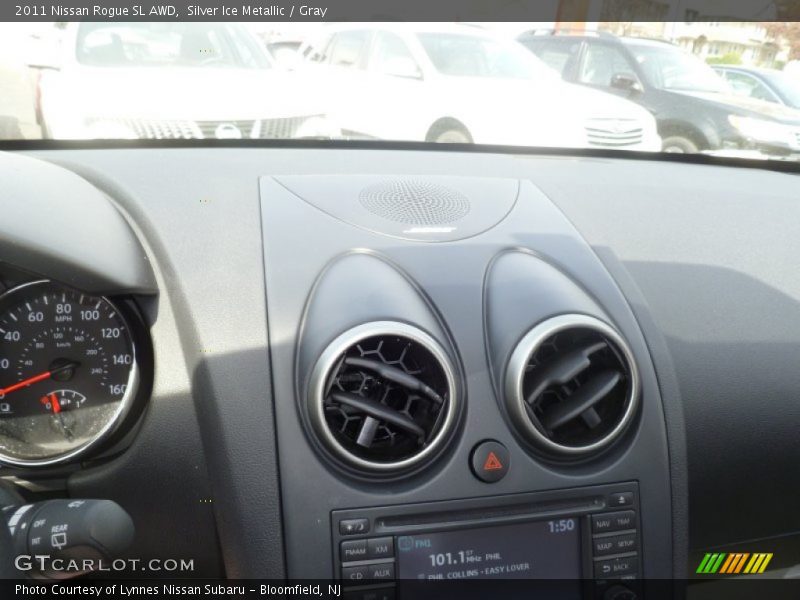 Silver Ice Metallic / Gray 2011 Nissan Rogue SL AWD
