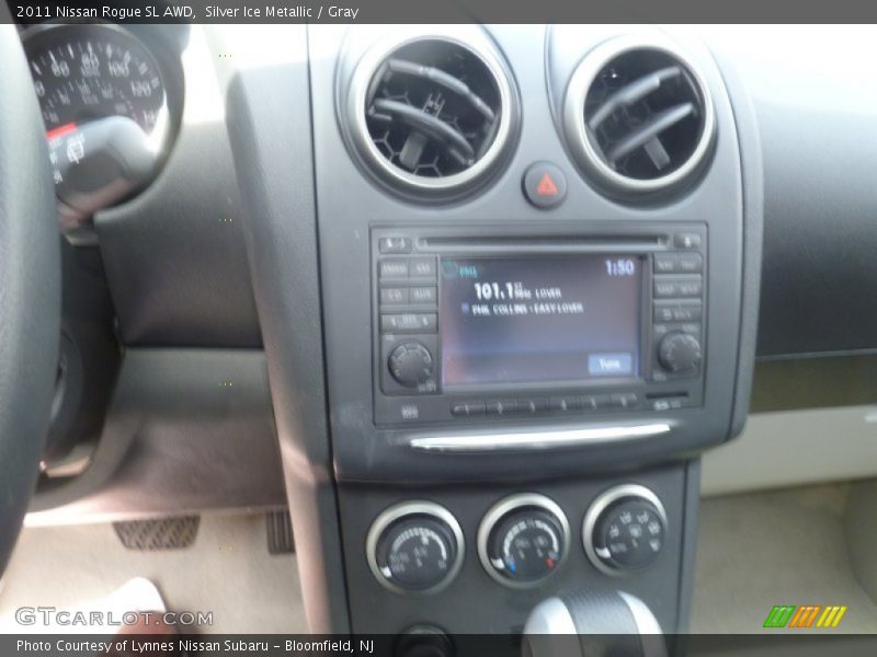Silver Ice Metallic / Gray 2011 Nissan Rogue SL AWD