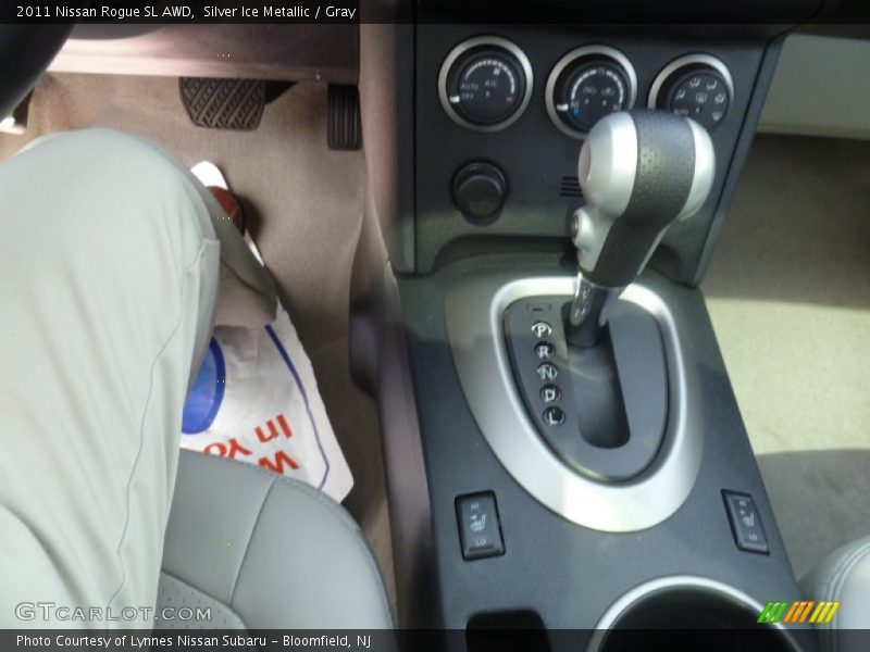 Silver Ice Metallic / Gray 2011 Nissan Rogue SL AWD