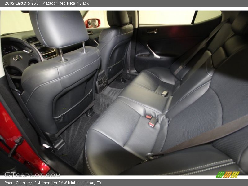 Matador Red Mica / Black 2009 Lexus IS 250