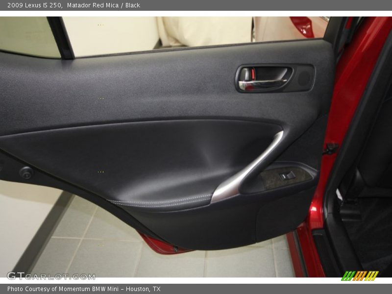 Matador Red Mica / Black 2009 Lexus IS 250