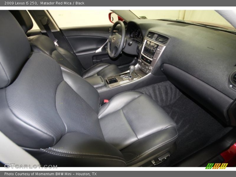 Matador Red Mica / Black 2009 Lexus IS 250