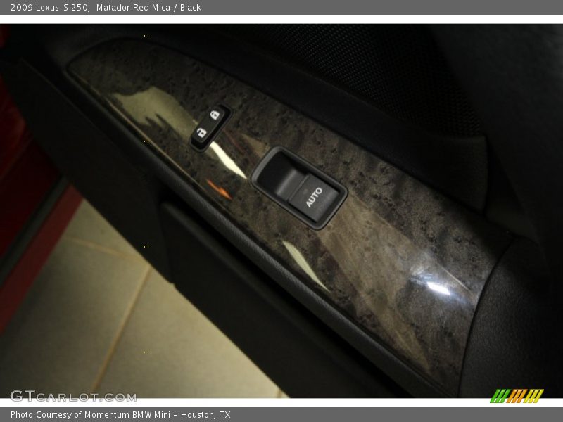 Matador Red Mica / Black 2009 Lexus IS 250