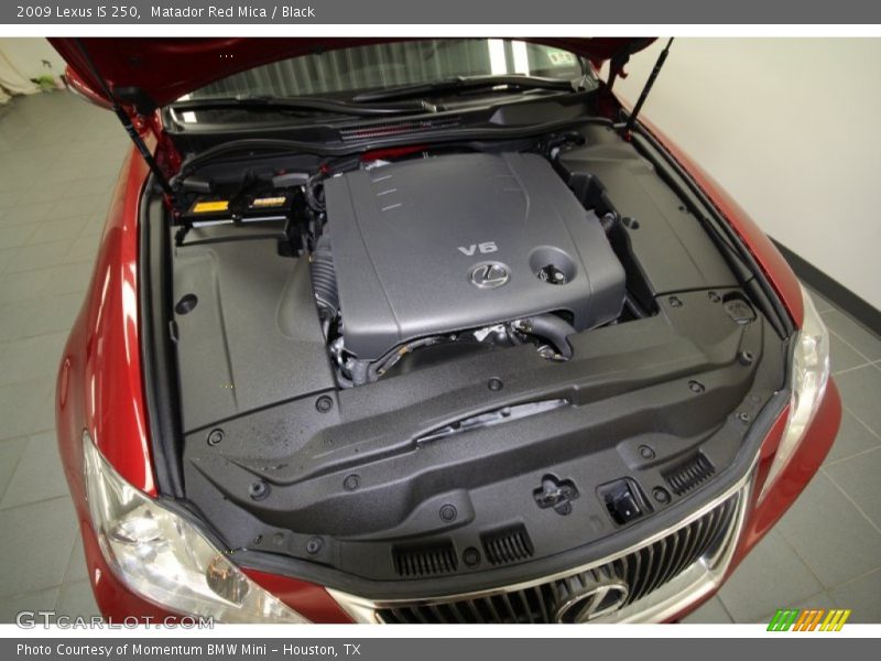 Matador Red Mica / Black 2009 Lexus IS 250