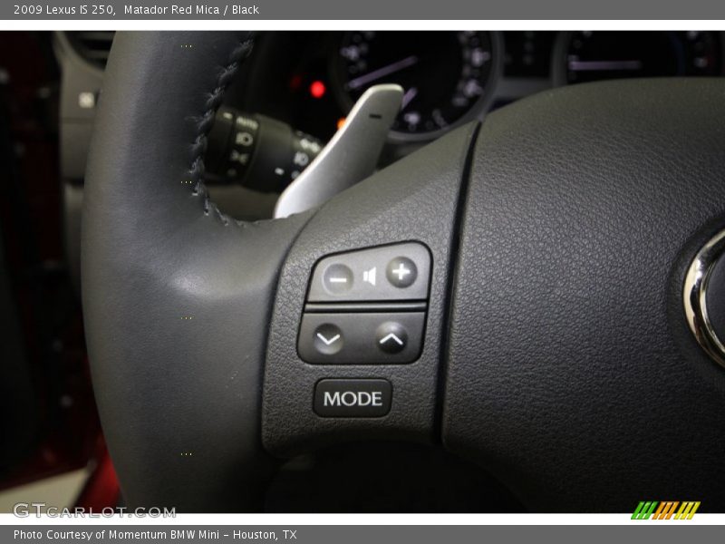 Matador Red Mica / Black 2009 Lexus IS 250