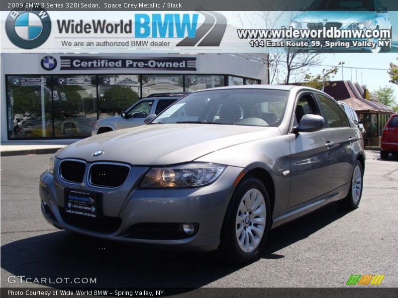 Space Grey Metallic / Black 2009 BMW 3 Series 328i Sedan