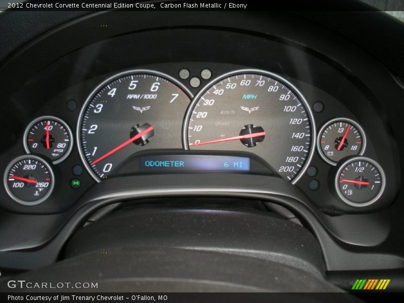  2012 Corvette Centennial Edition Coupe Centennial Edition Coupe Gauges