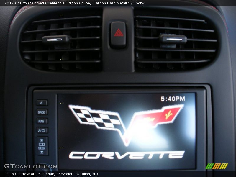 Carbon Flash Metallic / Ebony 2012 Chevrolet Corvette Centennial Edition Coupe