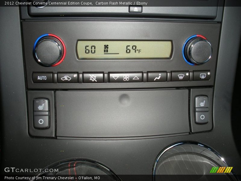 Controls of 2012 Corvette Centennial Edition Coupe