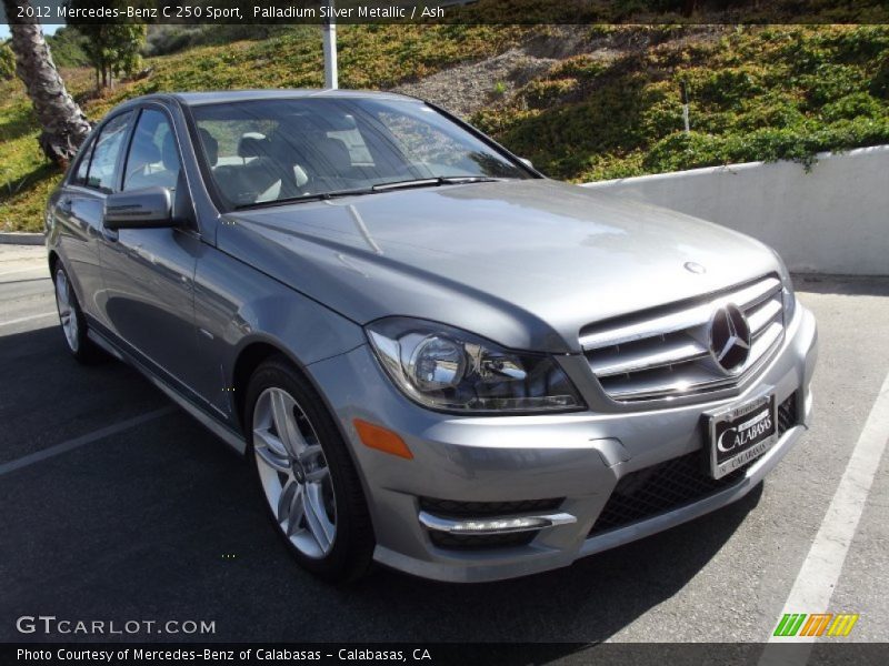 Palladium Silver Metallic / Ash 2012 Mercedes-Benz C 250 Sport