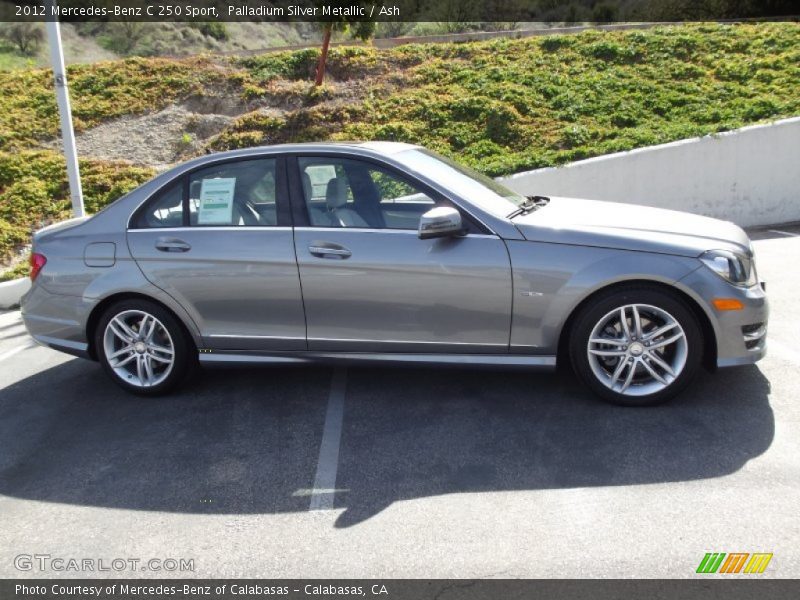 Palladium Silver Metallic / Ash 2012 Mercedes-Benz C 250 Sport