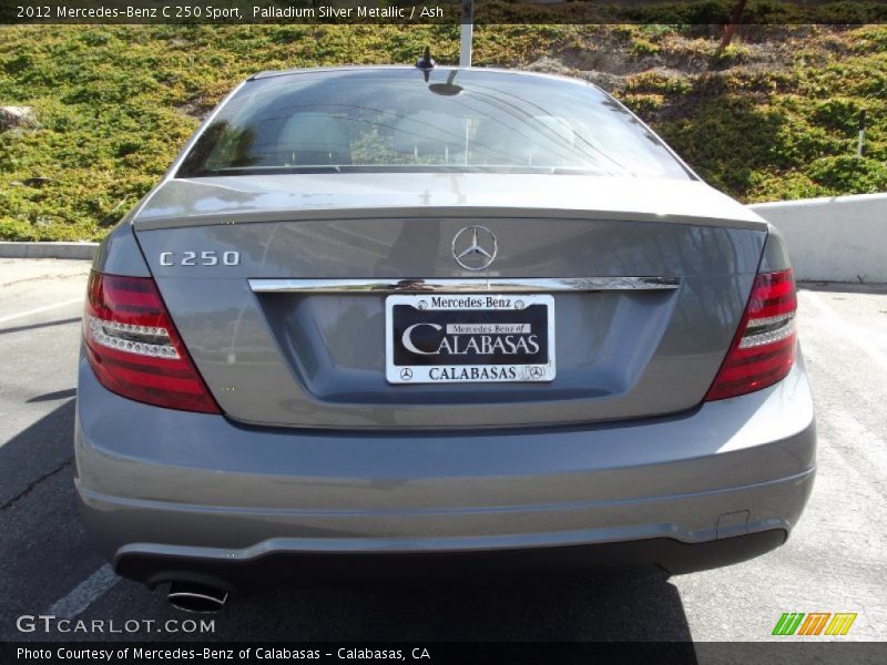 Palladium Silver Metallic / Ash 2012 Mercedes-Benz C 250 Sport