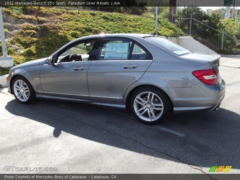 Palladium Silver Metallic / Ash 2012 Mercedes-Benz C 250 Sport