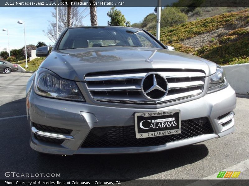 Palladium Silver Metallic / Ash 2012 Mercedes-Benz C 250 Sport