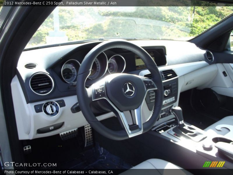 Palladium Silver Metallic / Ash 2012 Mercedes-Benz C 250 Sport