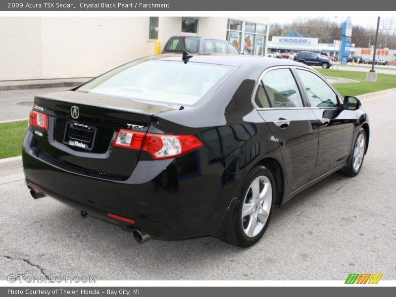 Crystal Black Pearl / Parchment 2009 Acura TSX Sedan