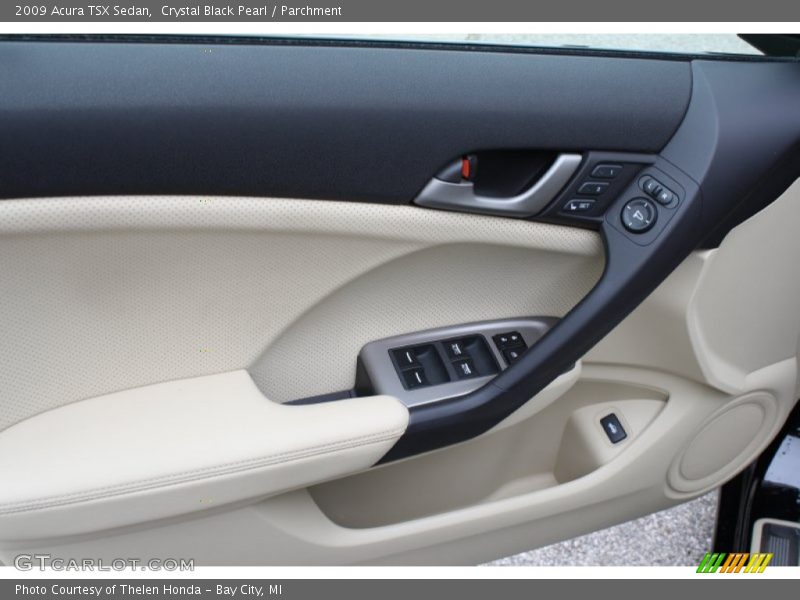 Crystal Black Pearl / Parchment 2009 Acura TSX Sedan