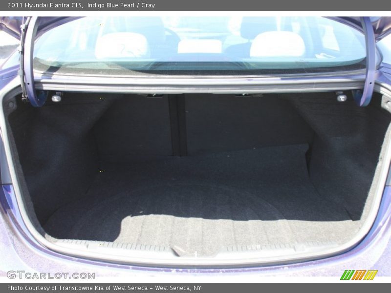 Indigo Blue Pearl / Gray 2011 Hyundai Elantra GLS