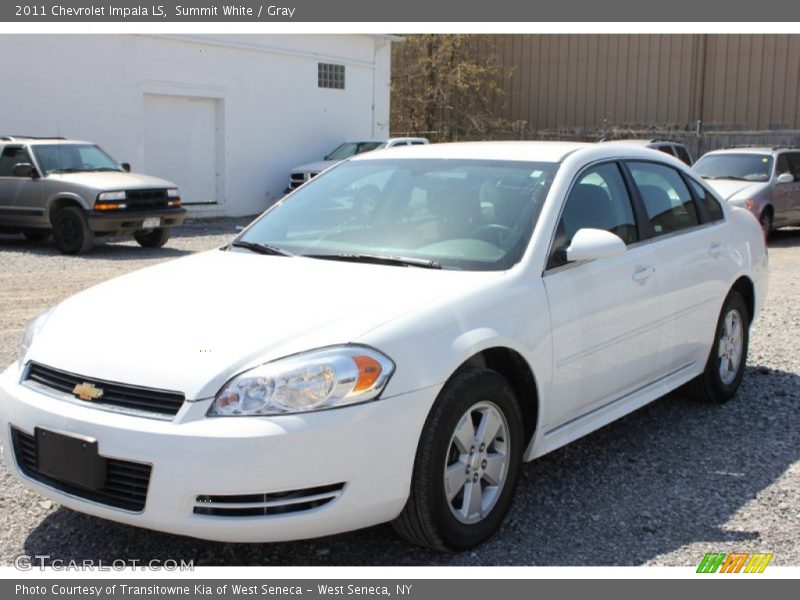 Summit White / Gray 2011 Chevrolet Impala LS