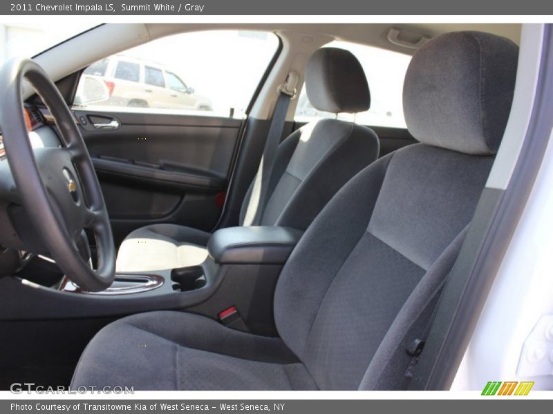 Summit White / Gray 2011 Chevrolet Impala LS