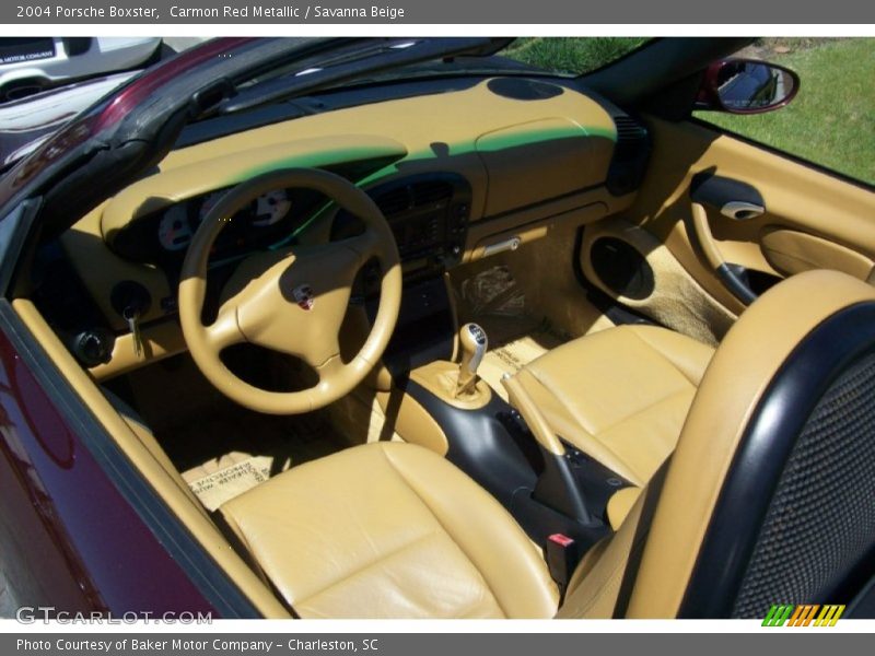 Carmon Red Metallic / Savanna Beige 2004 Porsche Boxster
