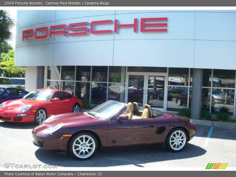 Carmon Red Metallic / Savanna Beige 2004 Porsche Boxster